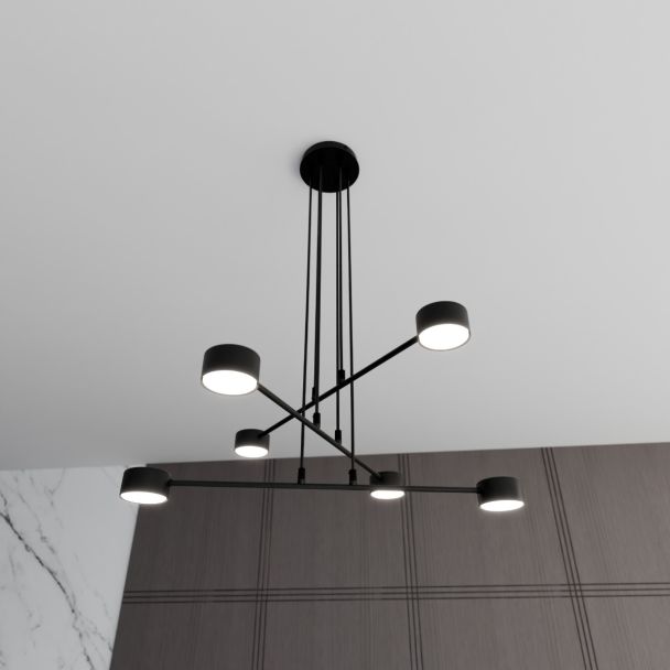 EMIBIG 1339/6 LAMPA WISZĄCA MODUS 6 BLACK