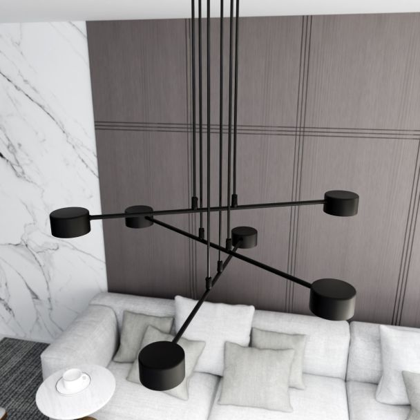 EMIBIG 1339/6 LAMPA WISZĄCA MODUS 6 BLACK