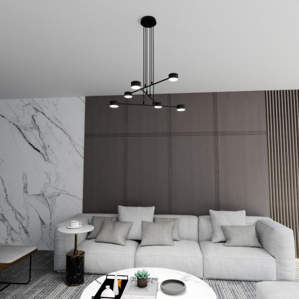 EMIBIG 1339/6 LAMPA WISZĄCA MODUS 6 BLACK