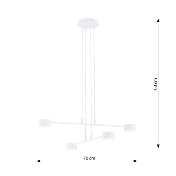 EMIBIG 1340/4 LAMPA WISZĄCA MODUS 4 WHITE