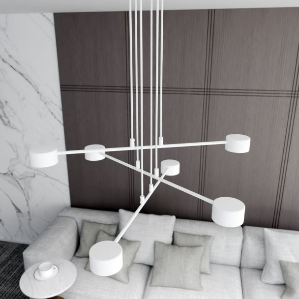 EMIBIG 1340/6 LAMPA WISZĄCA MODUS 6 WHITE