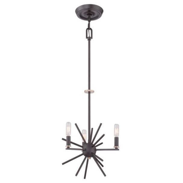 ELSTEAD CARNEGIE QZ/CARNEGIE3 3Lt Chandelier