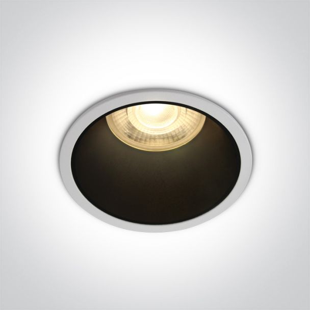 ONE LIGHT 10105AD/W Alewga biały wpust z oprawką GU10 MR16 50W dark light