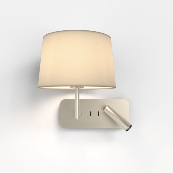 ASTRO 1406014 Side by Side Grande USB lampka do czytania nikiel