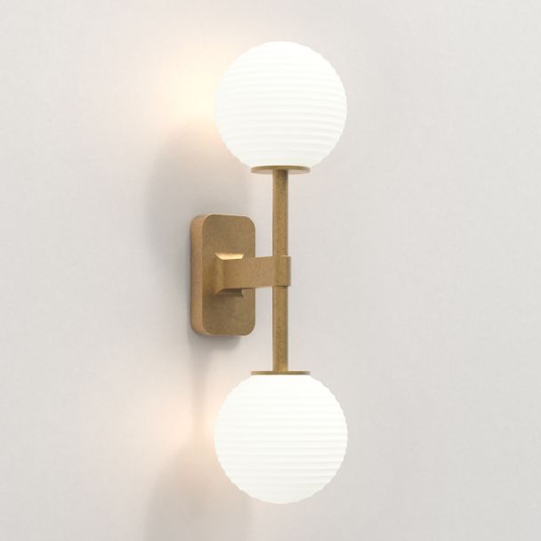 ASTRO 1429008 Tacoma Twin lampa ścienna mosiądz