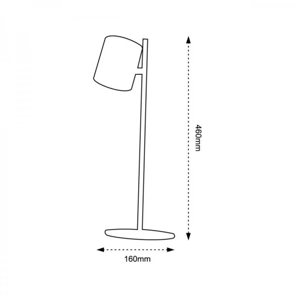 NILSEN PX042 Lampka biurkowa LED ZOE biała