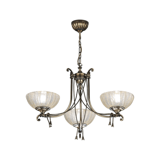 ANTIGO Lampa wisząca Granada 3 - Patyna połysk (710 mm) 8313