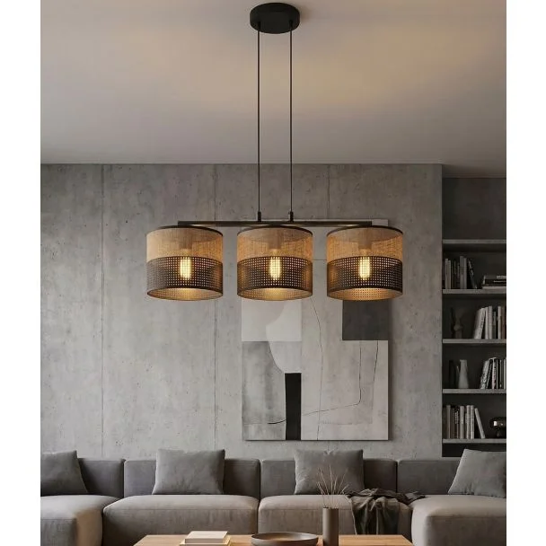 EMIBIG 1653/3 KARBON 3 BL BROWN LAMPA WISZĄCA