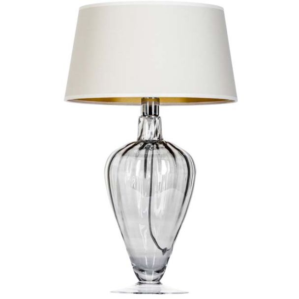 4 CONCEPTS BRISTOL TRANSPARENT BLACK L046311503 lampa stołowa z abażurem