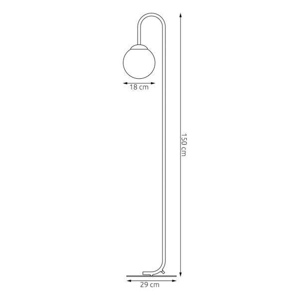 EMIBIG 1498/LP1 FLOR LP1 WHITE Lampa podłogowa