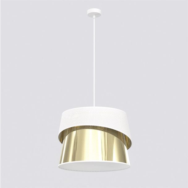 EMIBIG 1710/1 CANVA 1 WHITE GOLD Lampa wisząca