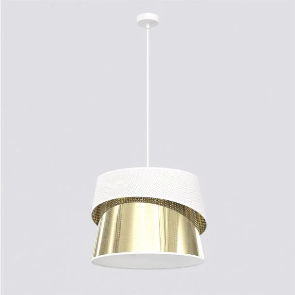 EMIBIG 1710/1 CANVA 1 WHITE GOLD Lampa wisząca
