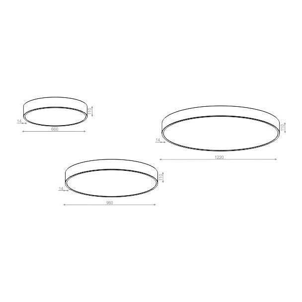 AQFORM 40237 BIG SIZE next round LED natynkowy