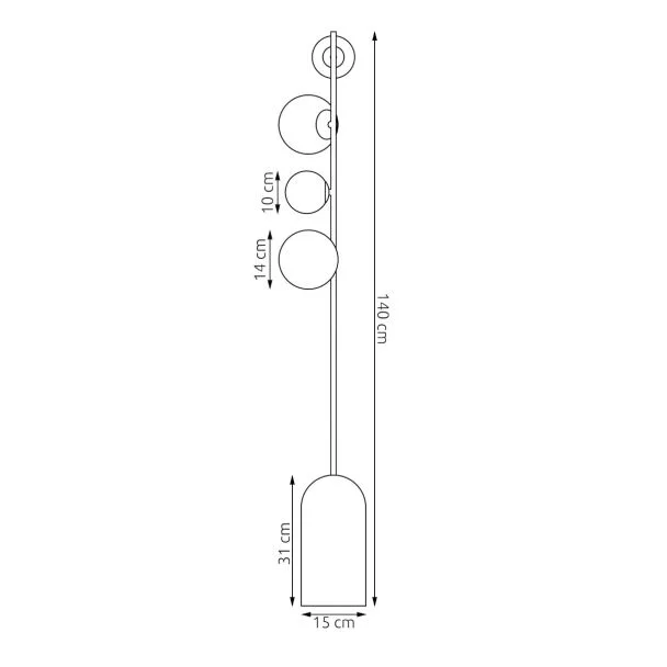 EMIBIG 1500/LP4 ETNO LP4 WHITE Lampa podłogowa
