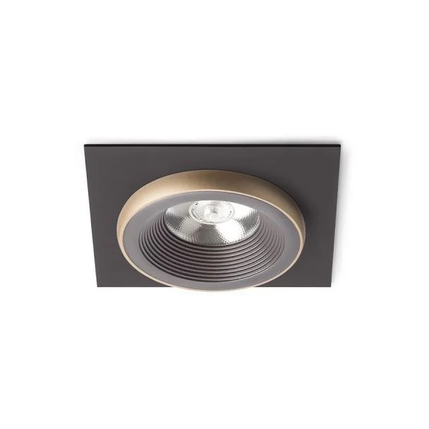 RENDL R13252 SHARM SQ I wpuszczana brązowa/perłowo-złota 230V LED 10W 24° 3000K