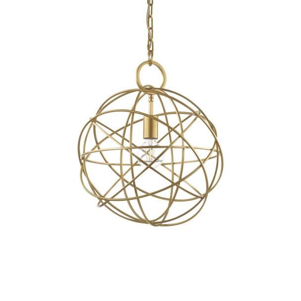 WYPRZEDAŻ IDEAL LUX 155968 KONSE SP1 LAMPA WISZĄCA złoty