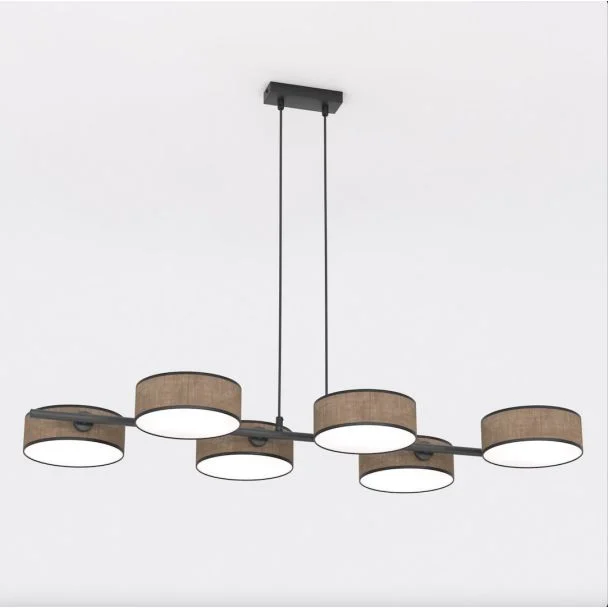 EMIBIG 1563/6 DRUMZ 6 BROWN Lampa wisząca