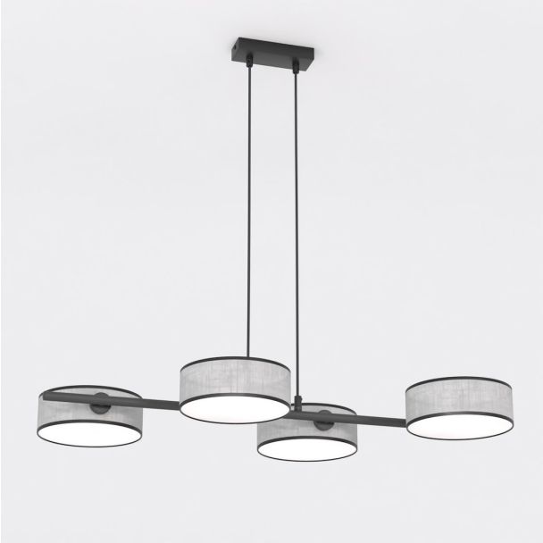 EMIBIG 1564/4 DRUMZ 4 GRAY Lampa wisząca