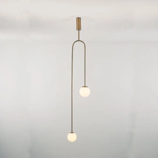 Step into design ST-8928S brass Lampa wisząca LOOP złota 123 cm