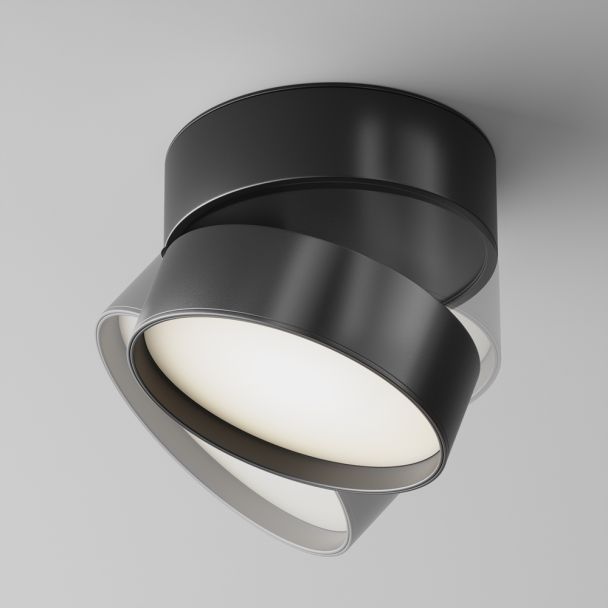 MAYTONI C024CL-L18B4K Onda lampa sufitowa czarny