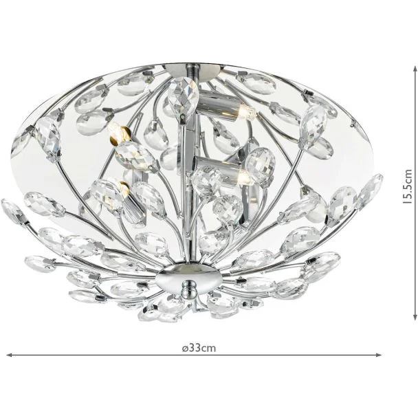 DAR ZAF5350 ZAFIR 3LT FLUSH POL CHR CRYSTAL