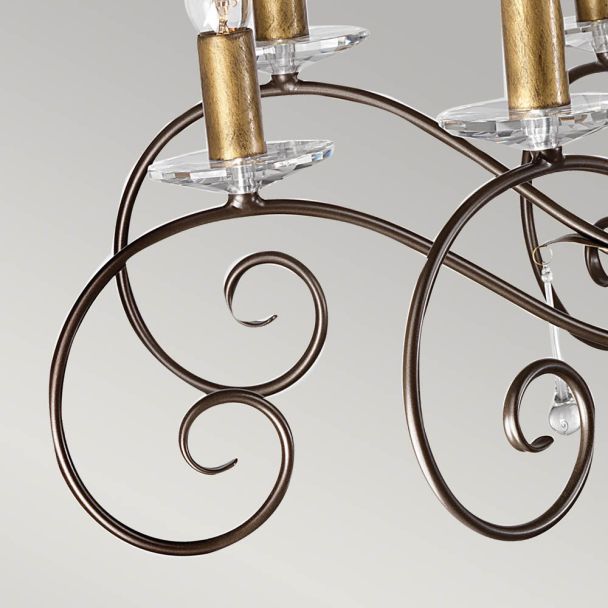 ELSTEAD AMARILLI AML15 BRONZE 15Lt Chandelier