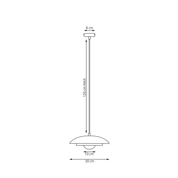 EMIBIG 1606/1 SKIN 1 WH ORANGE Lampa wisząca