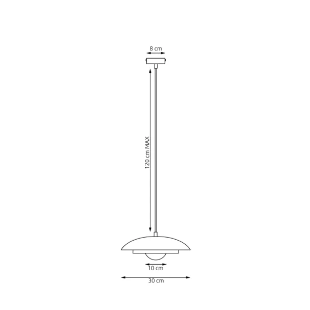 EMIBIG 1606/1 SKIN 1 WH ORANGE Lampa wisząca