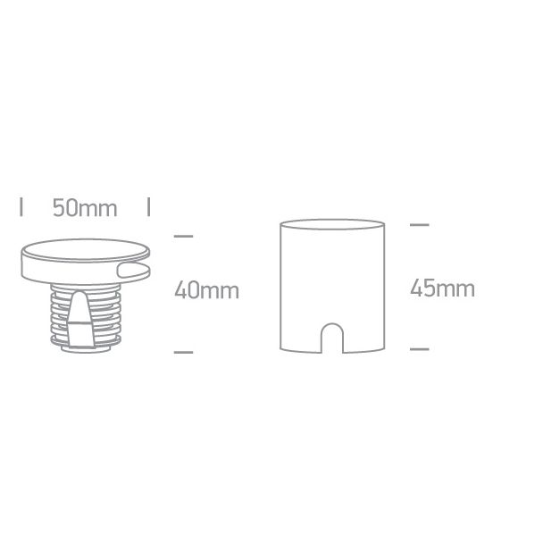 ONE LIGHT 68074/W/W Persena biały wpust ścienny LED 3000K 2W 700mA IP65