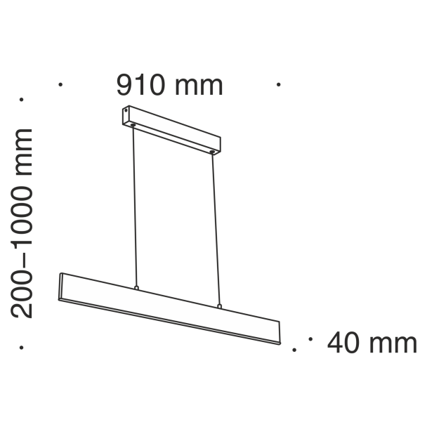 MAYTONI P010PL-L23B Pendant Step Pendant Lamp Black