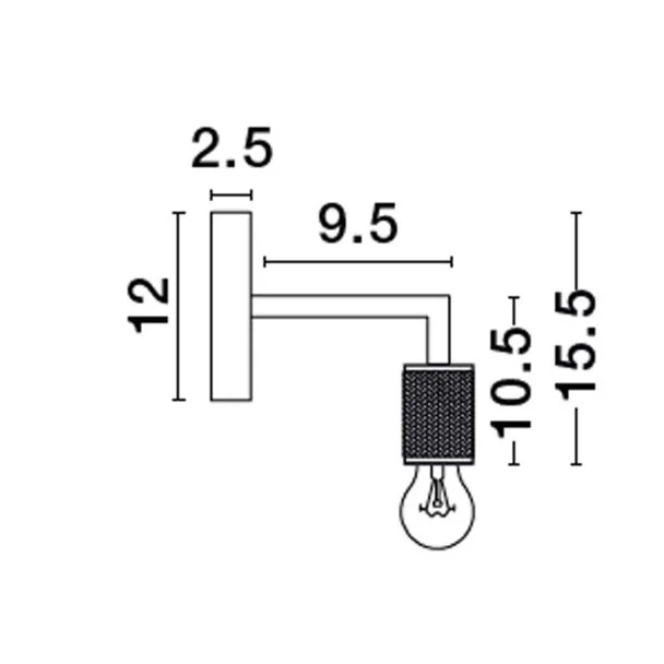 LUCES EXCLUSIVAS LE43610 BAJIO lampa ścienna