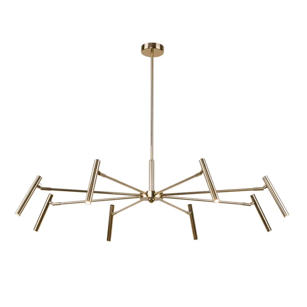 ANTIGO Lampa wisząca Livo 8 - Mosiądz polerowany (960 mm) 8394