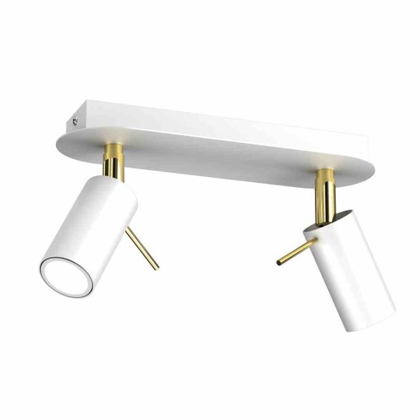 MILAGRO MLP7631 LAMPA SUFITOWA PRESTON GOLD/WHITE 2X MINI GU10