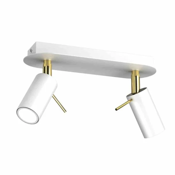 MILAGRO MLP7631 LAMPA SUFITOWA PRESTON GOLD/WHITE 2X MINI GU10