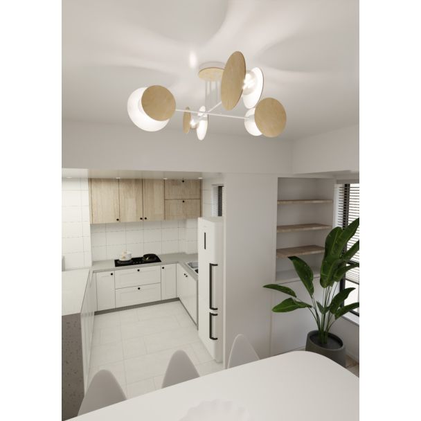 EMIBIG 174/4 LAMPA SUFITOWA ZITA 4 WHITE