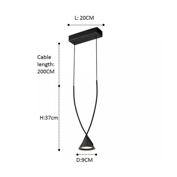 Step into design ST-1758 Lampa wisząca MIA LED czarna 15,5 cm