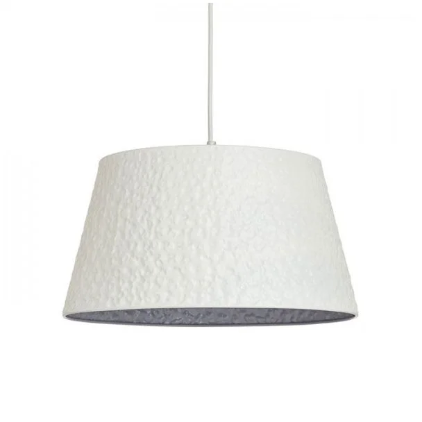 RENDL R13360 BUCKY 40 wisząca biała/szara metal 230V E27 28W