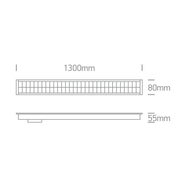 ONE LIGHT 38150BR/W/W Pitrofos biała oprawa wpuszczana UGR17 3000K 40W + 4 klipsy mocujące, 4 złącza & 2 zaślepkis