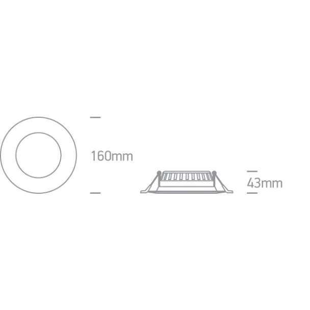 ONE LIGHT 10115T/W/C Odu 3 biała wpuszczana oprawa typu downlight SMD LED 4000K 15W