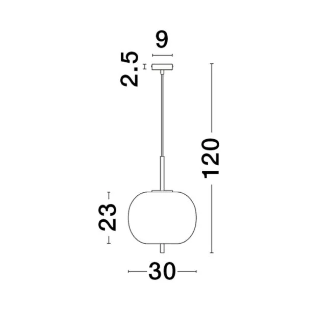 LUCES EXCLUSIVAS LE43661 PILAR lampa wisząca