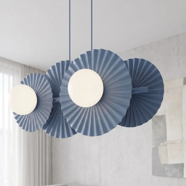 EMIBIG 1827/4 UMBRA 4 DUSTY BLUE Lampa wisząca