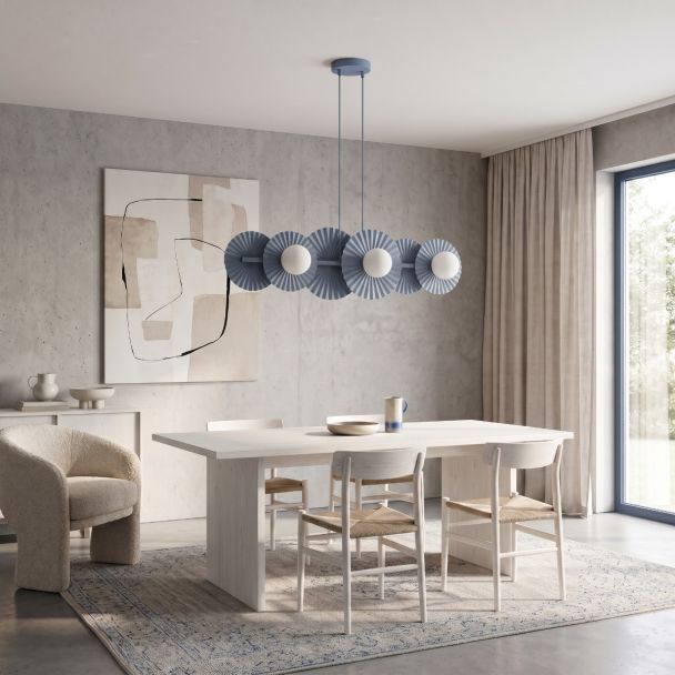 EMIBIG 1827/6 UMBRA 6 DUSTY BLUE Lampa wisząca
