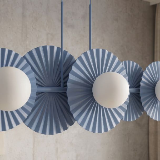 EMIBIG 1827/6 UMBRA 6 DUSTY BLUE Lampa wisząca
