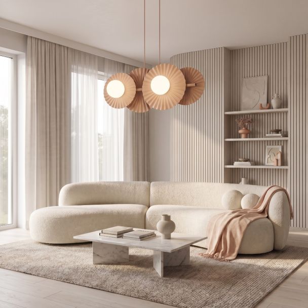 EMIBIG 1828/4 UMBRA 4 CORAL Lampa wisząca