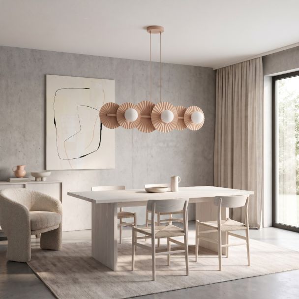 EMIBIG 1828/6 UMBRA 6 CORAL Lampa wisząca
