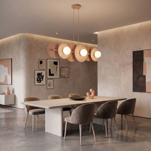 EMIBIG 1828/6 UMBRA 6 CORAL Lampa wisząca