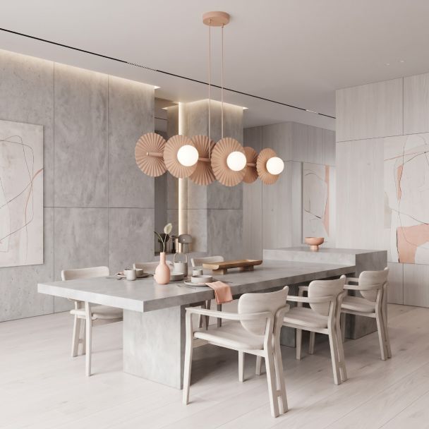 EMIBIG 1828/6 UMBRA 6 CORAL Lampa wisząca