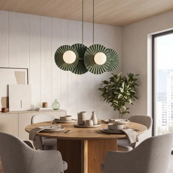 EMIBIG 1829/4 UMBRA 4 OLIVE GREEN Lampa wisząca