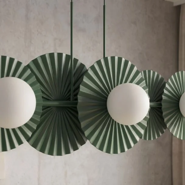 EMIBIG 1829/6 UMBRA 6 OLIVE GREEN Lampa wisząca