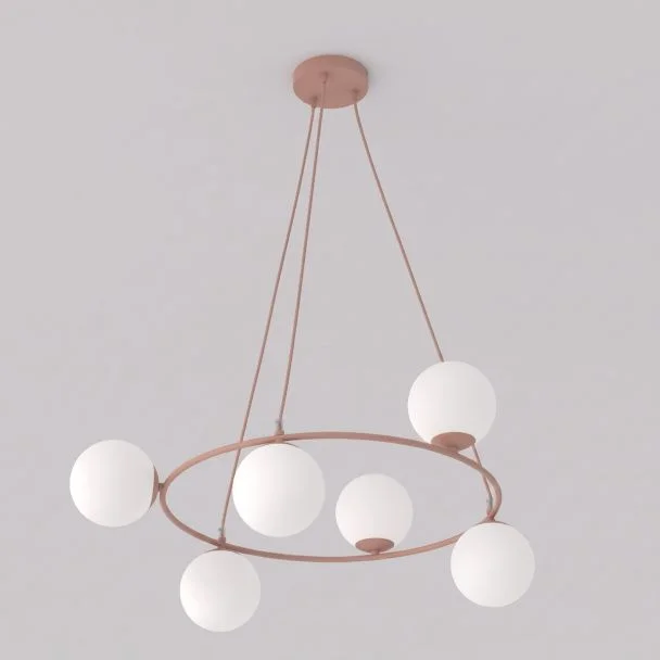 EMIBIG 1831/6 AZURA 6 CORAL OPAL Lampa wisząca